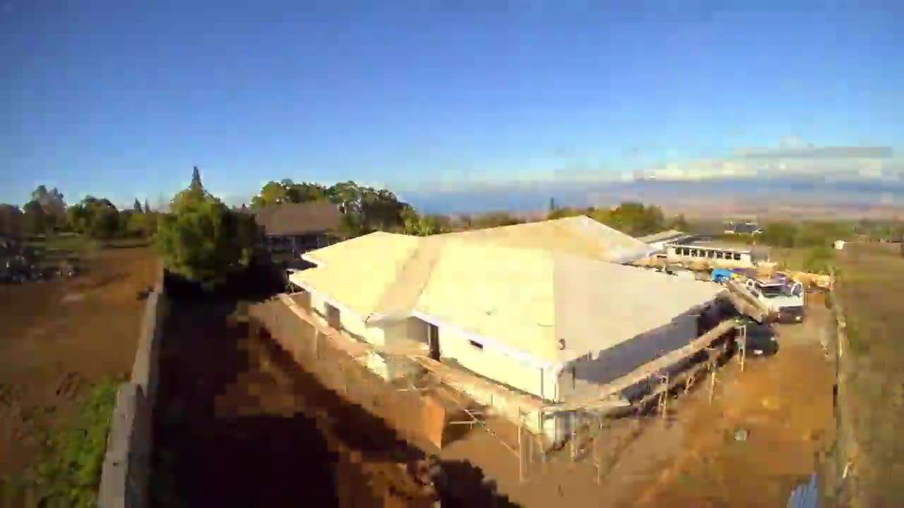 Maui SABS build site at the start of the timelapse