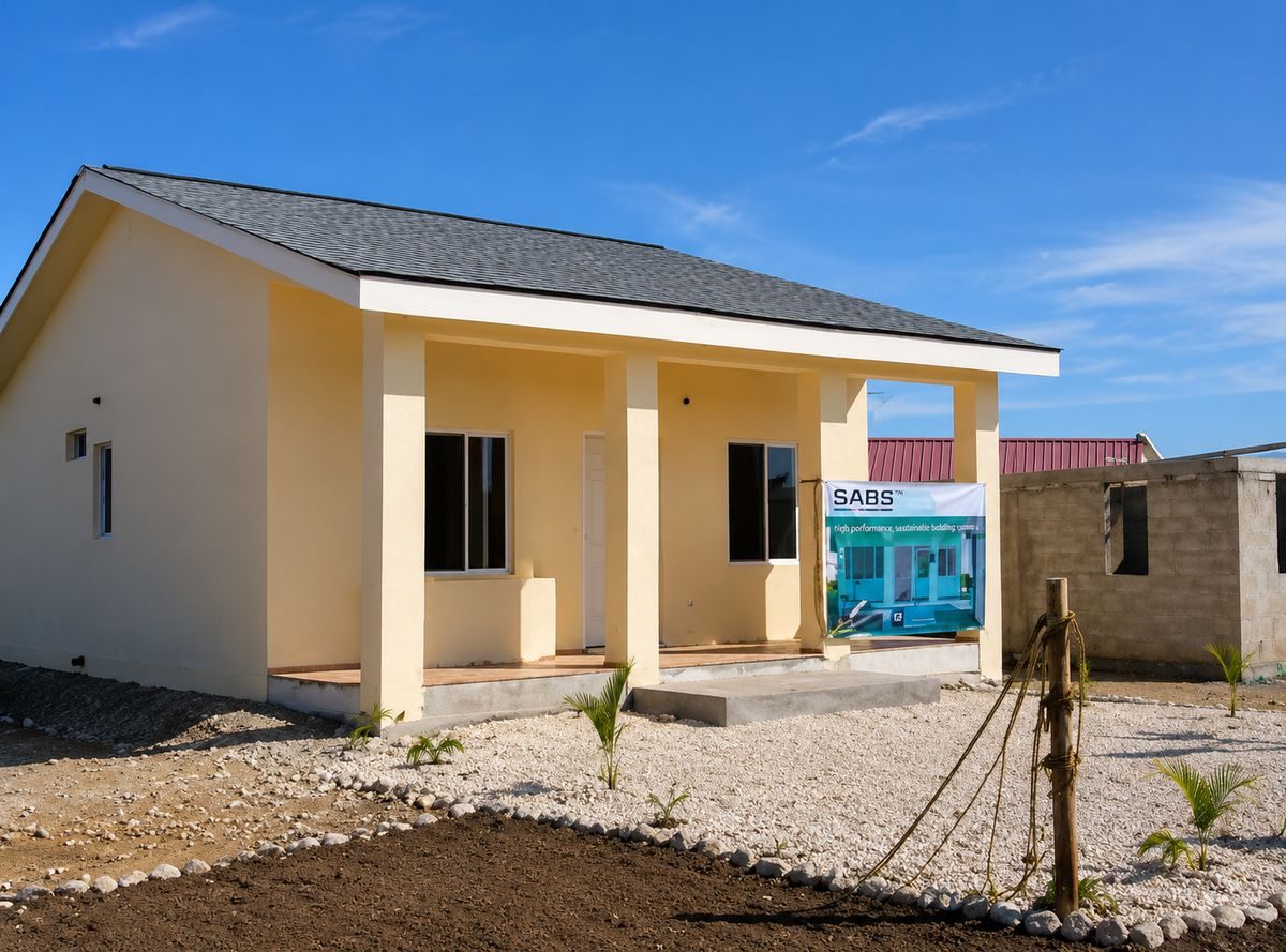 Completed SABS prototype home — Haiti 2011